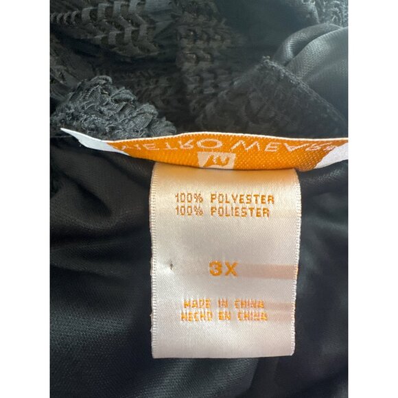 Metro Wear Laser Cut Black Lace Skirt size 3X Plus elastic waist new - Picture 6 of 6